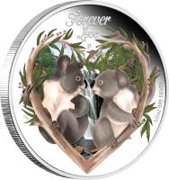 reverse of 50 Cents - Elizabeth II - Forever love (2012) coin with KM# 191 from Tuvalu. Inscription: FOREVER LOVE