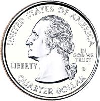 United States coin 1/4 Dollar - America the Beautiful: Kisatchie, Louisiana (2015) obverse obverse of 1/4 Dollar - America the Beautiful: Kisatchie, Louisiana (2015) coin with KM# 598 from United States. Inscription: UNITED STATES OF AMERICA IN GOD WE TRUST LIBERTY QUARTER DOLLAR D
