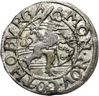 Sweden coin 1 Ore - Christina I - Goteborg mint (1635 - 1636) obverse obverse of 1 Ore - Christina I - Goteborg mint (1635 - 1636) coin with KM# 159 from Sweden. Inscription: MON.NOV.GOTHOBVRG