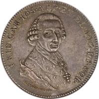 German States coin 1 Taler - Friedrich Karl Joseph (1794) obverse obverse of 1 Taler - Friedrich Karl Joseph (1794) coin with KM# 398 from German States. Inscription: FRID · CAR · IOS · AEP · ET · EL · MOG · EP · WOR · I · LINDENSCHMIT ·