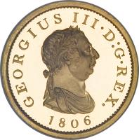 United Kingdom coin 1 Penny - George III (1806) obverse obverse of 1 Penny - George III (1806) coin with KM# 663b from United Kingdom. Inscription: GEORGIUS III · D:G · REX. 1806