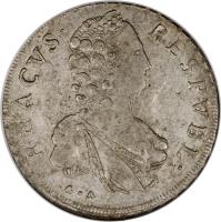 Ragusa coin 2 Ducati (1792 - 1795) obverse obverse of 2 Ducati (1792 - 1795) coin with KM# 21 from Ragusa. Inscription: RESPVBL · RHACVS ·