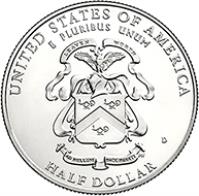 United States coin 1/2 Dollar - US Army 5-Star Generals: Henry Arnold and Omar Bradley (2013) reverse reverse of 1/2 Dollar - US Army 5-Star Generals: Henry Arnold and Omar Bradley (2013) coin with KM# 554 from United States. Inscription: UNITED STATES OF AMERICA E PLURIBUS UNUM HALF DOLLAR