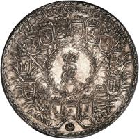 German States coin 1 1/2 Thaler - Ernst August (1681 - 1688) obverse obverse of 1 1/2 Thaler - Ernst August (1681 - 1688) coin with KM# 281 from German States. Inscription: SOLABONAQUÆHONESTA ANNO / 1681 1 1/2 RB