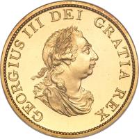 obverse of 1/2 Penny - George III (1799) coin with KM# 647a from United Kingdom. Inscription: GEORGIUS III DEI GRATIA REX