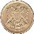 obverse of 10 Millièmes (1973 - 1976) coin with KM# 435 from Egypt. Inscription: جمهورية مصر العربية