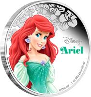 Niue coin 2 Dollars - Elizabeth II - Disney Characters: Ariel (2015) reverse reverse of 2 Dollars - Elizabeth II - Disney Characters: Ariel (2015) coin from Niue. Inscription: Disney ARIEL