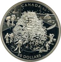 Canada coin 50 Dollars - Elizabeth II - Canada's Four Diverse Seasons: The Four Seasons (2006) reverse reverse of 50 Dollars - Elizabeth II - Canada's Four Diverse Seasons: The Four Seasons (2006) coin from Canada. Inscription: CANADA TB 50 DOLLARS