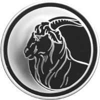 Russia coin 3 Roubles - The Lunar Calendar: The Goat (2003) reverse reverse of 3 Roubles - The Lunar Calendar: The Goat (2003) coin with Y# 802 from Russia.