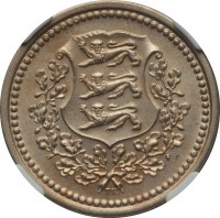 obverse of 25 Senti (1928) coin with KM# 9 from Estonia.