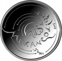 reverse of 5 Euro - Valse Mélancolique by Emīls Dārziņš (2015) coin with KM# 166 from Latvia. Inscription: VALSE MÉLANCOLIQUE 2015 5 EURO