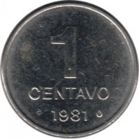 Brazil coin 1 Centavo - FAO: Soja (1979 - 1983) reverse reverse of 1 Centavo - FAO: Soja (1979 - 1983) coin with KM# 589 from Brazil. Inscription: 1 CENTAVO 1981