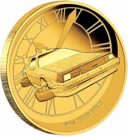 Tuvalu coin 25 Dollars - Elizabeth II - Back to the Future (2015) reverse reverse of 25 Dollars - Elizabeth II - Back to the Future (2015) coin from Tuvalu. Inscription: 1/4OZ 9999 GOLD