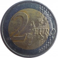 Latvia coin 2 Euro - 30th Anniversary to European Union flag (2015) reverse reverse of 2 Euro - 30th Anniversary to European Union flag (2015) coin with KM# 172 from Latvia. Inscription: 2 EURO LL