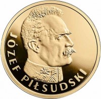 Poland coin 100 Złotych - 100th Anniversary of Regaining Independence by Poland: Józef Piłsudski (2015) reverse reverse of 100 Złotych - 100th Anniversary of Regaining Independence by Poland: Józef Piłsudski (2015) coin with Y# 932 from Poland. Inscription: JÓZEF PIŁSUDSKI
