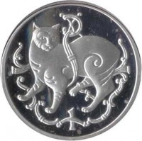 Isle of Man coin 1 Penny - Elizabeth II - 2'nd Portrait (1980) reverse reverse of 1 Penny - Elizabeth II - 2'nd Portrait (1980) coin with KM# 59a from Isle of Man. Inscription: 1