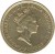 obverse of 2 Pounds - Elizabeth II - End of Worl War II: Dove - 3'rd Portrait (1995) coin with KM# 970 from United Kingdom. Inscription: ELIZABETH · II · DEI · GRATIA · REGINA · F · D RDM · TWO POUNDS ·
