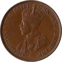 obverse of 1/12 Shilling - George V (1931 - 1935) coin with KM# 16 from Jersey. Inscription: · GEORGIVS V D.G.BRITT: OMN:REX F.D.IND:IMP: