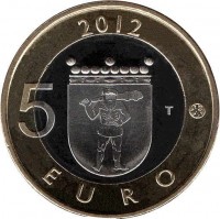 Finland coin 5 Euro - Provincial Buildings: Lapland The reverse of 5 Euro - Provincial Buildings: Lapland The
