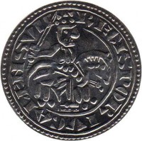 reverse of 1.5 Euro - Portuguese Numismatic Treasure: Morabitino of D. Sancho II (2009) coin with KM# 789 from Portugal. Inscription: R. VASQUIEZ - INCM