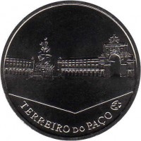 Portugal coin 2.5 Euro - Palace Square in Lisbon: Terreiro do Paco (2010) reverse reverse of 2.5 Euro - Palace Square in Lisbon: Terreiro do Paco (2010) coin with KM# 798 from Portugal. Inscription: TERREIRO DO PAÇO
