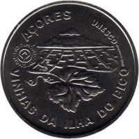 Portugal coin 2.5 Euro - A UNESCO World Heritage: Vineyard Culture of Pico Island, Azores (2011) reverse reverse of 2.5 Euro - A UNESCO World Heritage: Vineyard Culture of Pico Island, Azores (2011) coin with KM# 810 from Portugal. Inscription: AÇORES UNESCO PATRIMÓNIO MUNDIAL INCM P.Lourenço VINHAS DA ILHA DO PICO