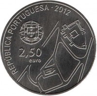 Portugal coin 2.5 Euro - A UNESCO World Heritage: Historic Centre of Guimaraes (2012) obverse obverse of 2.5 Euro - A UNESCO World Heritage: Historic Centre of Guimaraes (2012) coin with KM# 819 from Portugal. Inscription: REPÚBLICA PORTUGUESA · 2012 2,50 euro