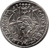 reverse of 5 Euro - Portuguese Numismatic Treasure: Justo Medieval Coin of D. Joao II (2010) coin with KM# 802 from Portugal. Inscription: +IVSTUS:VT:PALMA · FLOREBIT