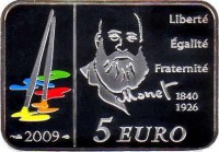 France coin 5 Euro - Claude Monet: reverse of 5 Euro - Claude Monet: