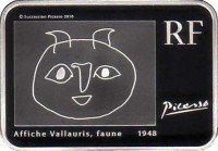 France coin 10 Euro - Pablo Picasso: Picture obverse of 10 Euro - Pablo Picasso: Picture