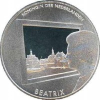 Netherlands coin 5 Euro - Beatrix - Painting: obverse of 5 Euro - Beatrix - Painting: