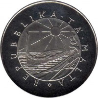 Malta coin 4 Liri - The Fort Manoel Gate (1976) obverse obverse of 4 Liri - The Fort Manoel Gate (1976) coin with KM# 41 from Malta. Inscription: REPUBBLIKA . TA' . MALTA