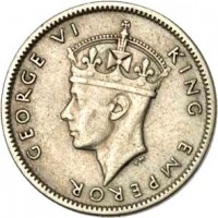 Fiji coin 6 Pence - George VI (1942 - 1943) obverse obverse of 6 Pence - George VI (1942 - 1943) coin with KM# 11a from Fiji. Inscription: GEORGE VI KING EMPEROR