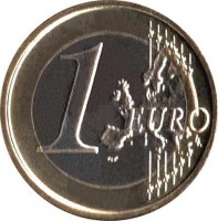 Belgium coin 1 Euro - Albert II - 2'nd Map; 2'nd Type; 2'nd Portrait (2008) reverse reverse of 1 Euro - Albert II - 2'nd Map; 2'nd Type; 2'nd Portrait (2008) coin with KM# 280 from Belgium. Inscription: 1 EURO LL