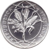 Italy coin 5 Euro - 30 Years of IFAD (2008) obverse obverse of 5 Euro - 30 Years of IFAD (2008) coin with KM# 325 from Italy. Inscription: REPUBBLICA ITALIANA U. PERNAZZA