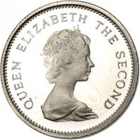 obverse of 5 Cents - Elizabeth II - 2'nd Portrait (1976 - 1985) coin with KM# 3 from Tuvalu. Inscription: QUEEN ELIZABETH THE SECOND