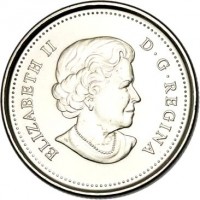 Canada coin 25 Cents - Elizabeth II - 100th Anniversary of the First Canadian Arctic Expedition (2013) obverse obverse of 25 Cents - Elizabeth II - 100th Anniversary of the First Canadian Arctic Expedition (2013) coin with KM# 1547 from Canada. Inscription: ELIZABETH II D · G · REGINA