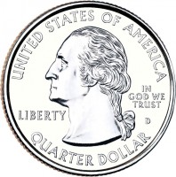 United States coin 1/4 Dollar - Shawnee National Forest (2016) obverse obverse of 1/4 Dollar - Shawnee National Forest (2016) coin with KM# 635 from United States. Inscription: UNITED STATES OF AMERICA IN GOD WE TRUST LIBERTY QUARTER DOLLAR D