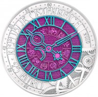 Austria coin 25 Euro - Time (2016) obverse obverse of 25 Euro - Time (2016) coin with KM# 3252 from Austria. Inscription: REPUBLIK ÖSTERREICH 2016 · 25 EURO