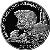 reverse of 1 Rouble - Beaver (2002) coin with KM# 44 from Belarus. Inscription: БЯРЭЗІНСКІ БІЯСФЕРНЫ ЗАПАВЕДНІК БАБЕР