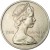 obverse of 2 Shillings - Elizabeth II - 2'nd Portrait (1966) coin with KM# 5 from Gambia. Inscription: THE GAMBIA 1966