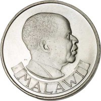 Malawi coin 1 Florin (1964) obverse obverse of 1 Florin (1964) coin with KM# 3 from Malawi. Inscription: MALAWI