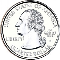 United States coin 1/4 Dollar - Cumberland Gap National Historical Park (2016) obverse obverse of 1/4 Dollar - Cumberland Gap National Historical Park (2016) coin with KM# 636 from United States. Inscription: UNITED STATES OF AMERICA IN GOD WE TRUST LIBERTY QUARTER DOLLAR D