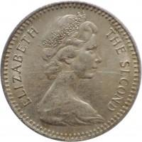 Rhodesia coin 2 Shillings - Elizabeth II - 2'nd Portrait (1964) obverse obverse of 2 Shillings - Elizabeth II - 2'nd Portrait (1964) coin with KM# 3 from Rhodesia. Inscription: ELIZABETH THE SECOND