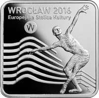 Poland coin 10 Złotych - Wrocław: European Capital of Culture (2016) reverse reverse of 10 Złotych - Wrocław: European Capital of Culture (2016) coin with Y# 954 from Poland. Inscription: WROCŁAW 2016 Europejska Stolica Kultury