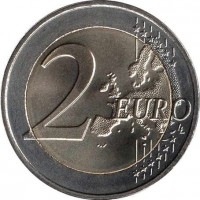 Luxembourg coin 2 Euro - Henri I - 50th Anniversary of the Bridge reverse of 2 Euro - Henri I - 50th Anniversary of the Bridge
