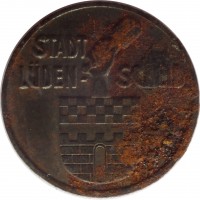 obverse of 10 Pfennig - Lüdenscheid (Stadt, Westfalen) (1918) coin with F# 309.2 from Germany. Inscription: STADT LÜDEN- SCHEID