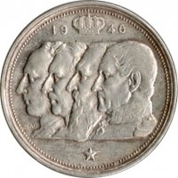 Belgium coin 100 Francs - Baudouin I - Dutch text (1948 - 1951) obverse obverse of 100 Francs - Baudouin I - Dutch text (1948 - 1951) coin with KM# 139 from Belgium. Inscription: 19 48 *