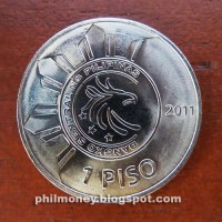 Philippines coin 1 Piso - 150 Years of the Birth of Dr. José Rizal (2011) reverse reverse of 1 Piso - 150 Years of the Birth of Dr. José Rizal (2011) coin with KM# 284 from Philippines. Inscription: BANGKO SENTRAL NG PILIPINAS 2011 1 PISO