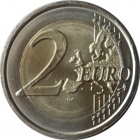 Slovenia coin 2 Euro - Independence (2016) reverse reverse of 2 Euro - Independence (2016) coin from Slovenia. Inscription: 2 EURO LL
